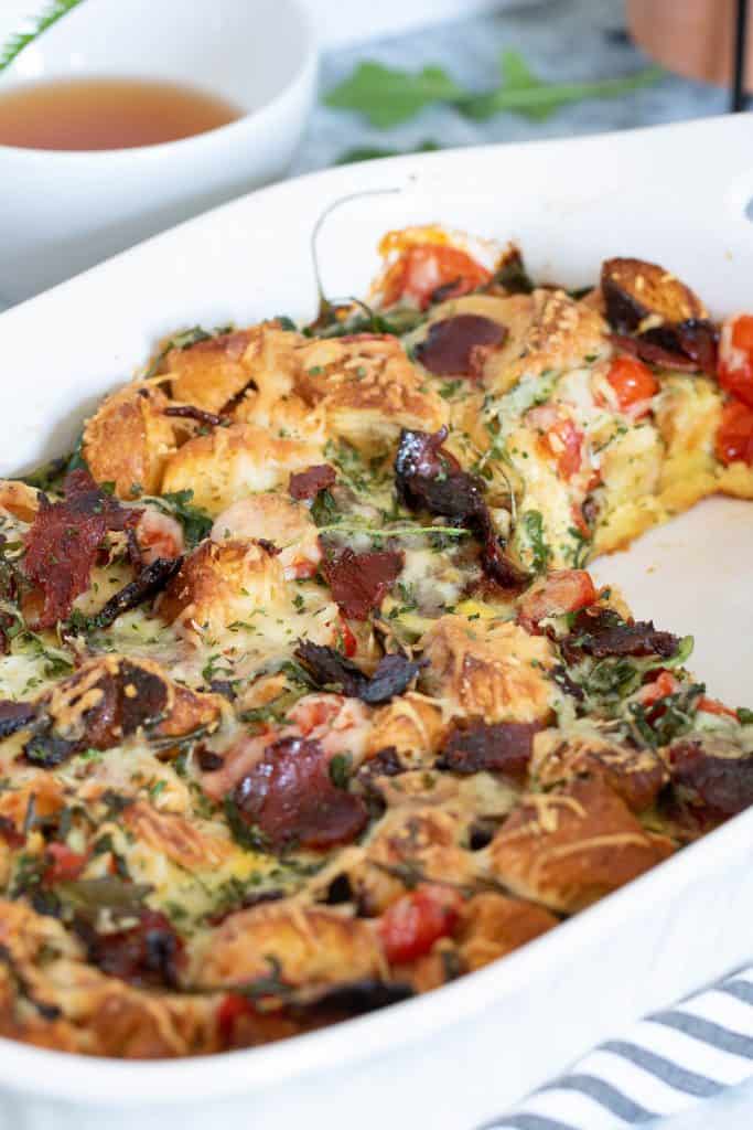 Brooklyn-inspired Loaded Bacon, Egg, + Cheese Casserole