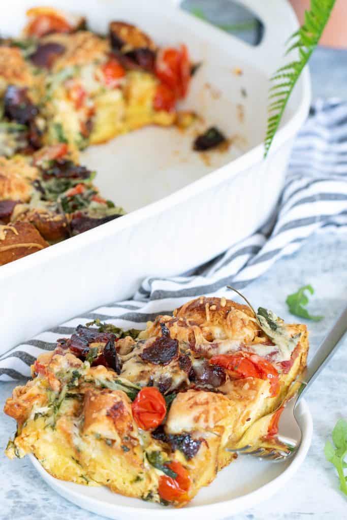 Brooklyn-inspired Loaded Bacon, Egg, + Cheese Casserole