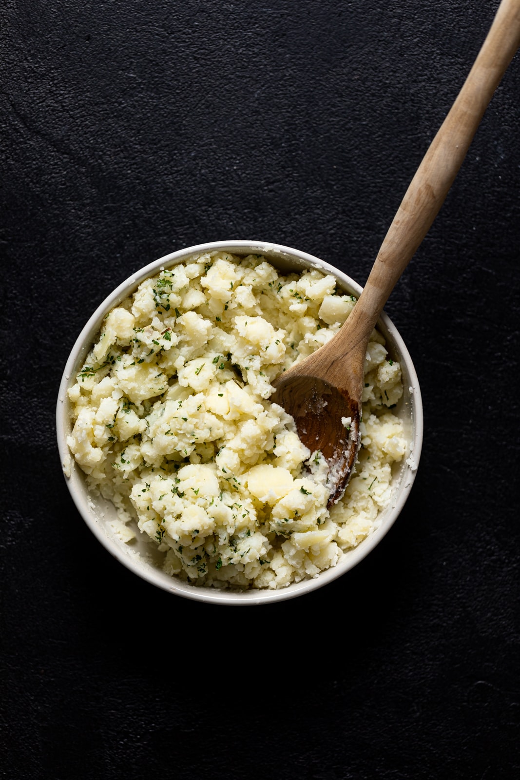 Bowl of vegan Mashed Potatoes 