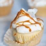 Easy Caramel Coconut Cupcakes