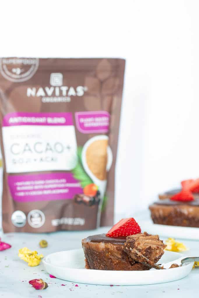 No-Bake Vegan Superfood Chocolate (Cacao) Cheesecake Bites