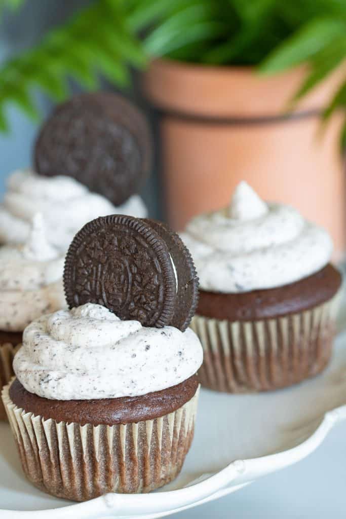 Vegan Chocolate Cupcakes + Oreo Buttercream