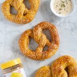 Homemade Pumpkin Sunflower Butter Soft Pretzels
