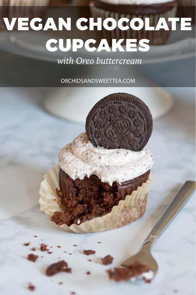 Vegan Chocolate Cupcakes + Oreo Buttercream