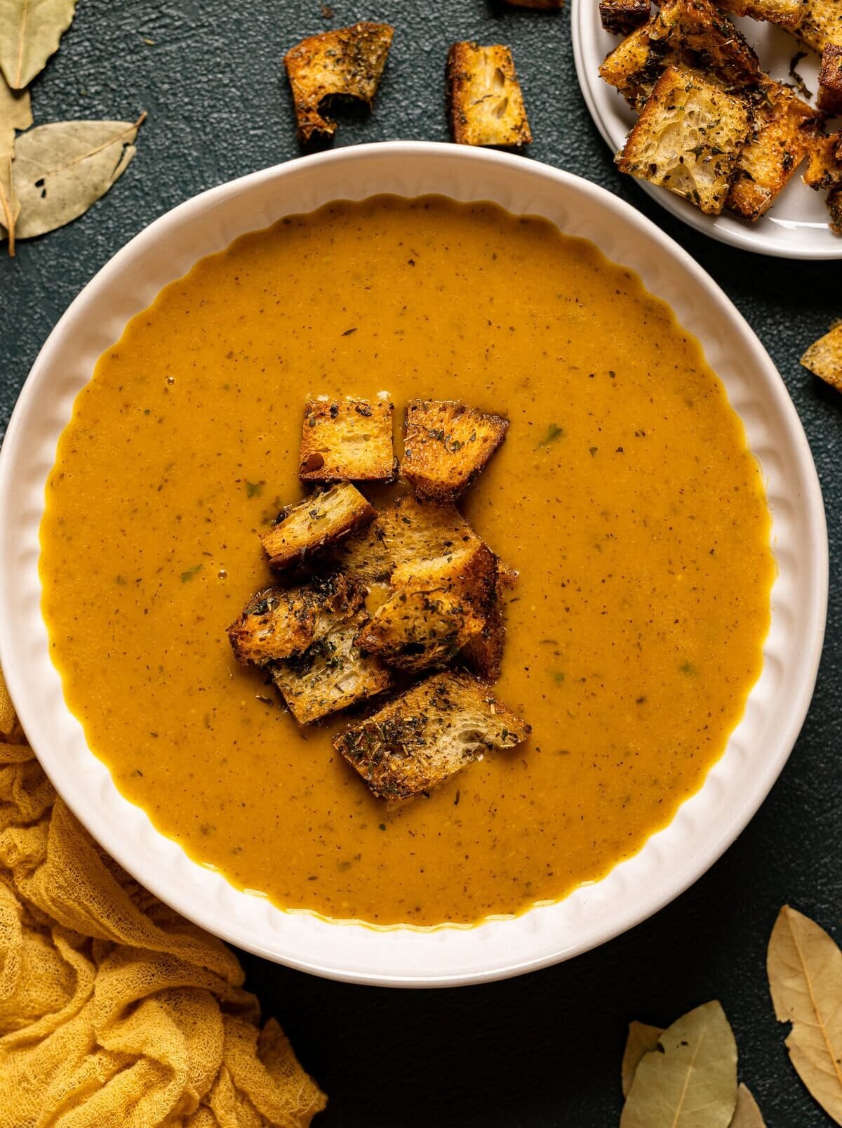 Bowl of Roasted Butternut Squash Soup