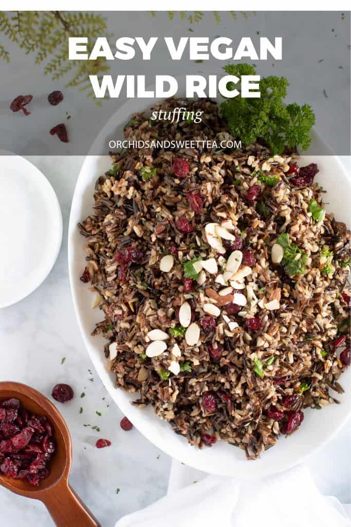 Easy Vegan Wild Rice Stuffing