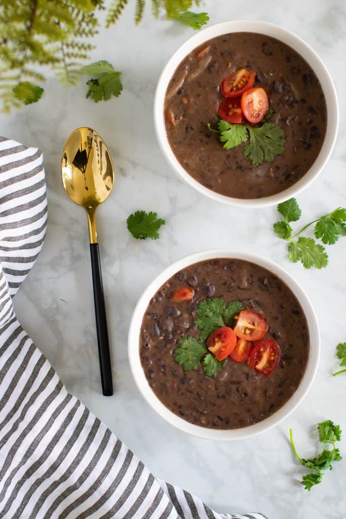 Easy Vegan Black Bean Soup