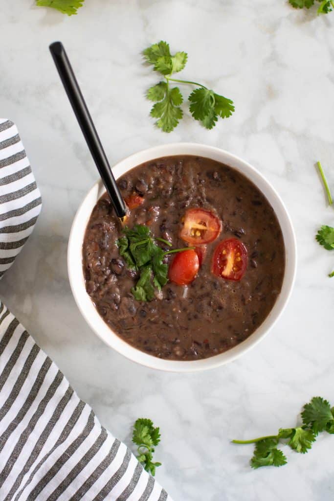 Easy Vegan Black Bean Soup
