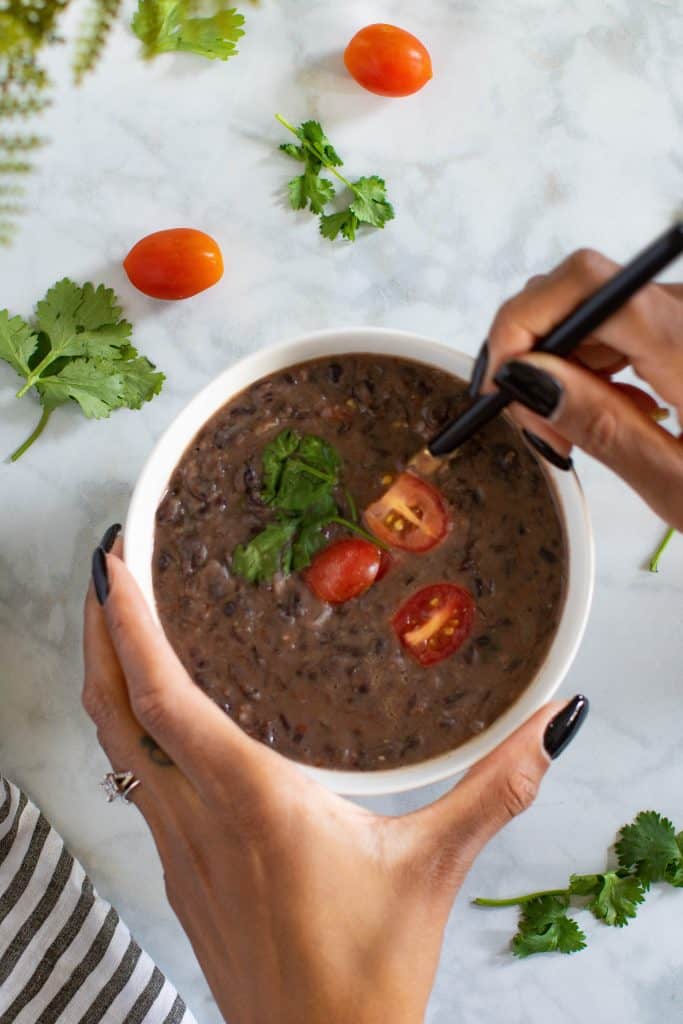 Easy Vegan Black Bean Soup