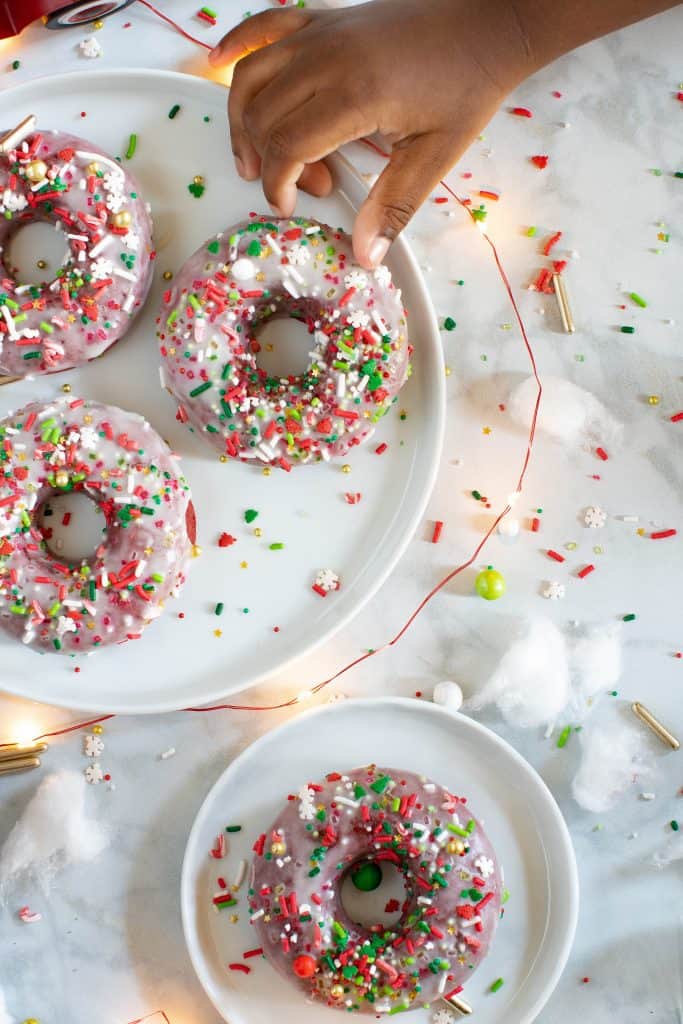 Vegan Red Velvet Baked Donuts