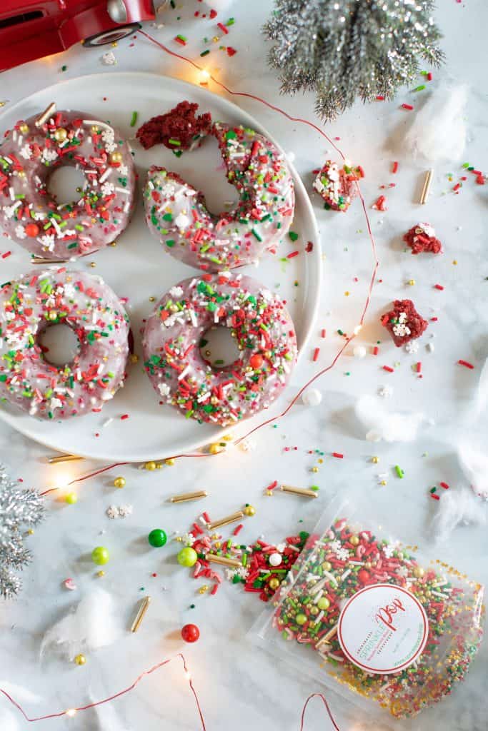 Vegan Red Velvet Baked Donuts