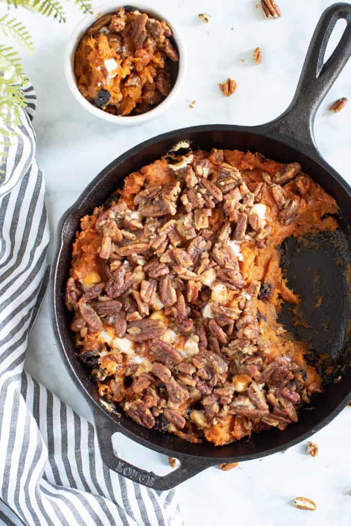Vegan Skillet Sweet Potato Casserole