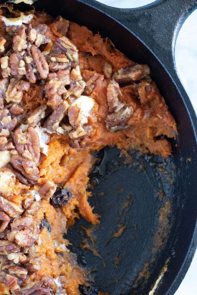 Vegan Skillet Sweet Potato Casserole