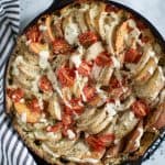 Cheesy Garlic Hasselback Potato Gratin