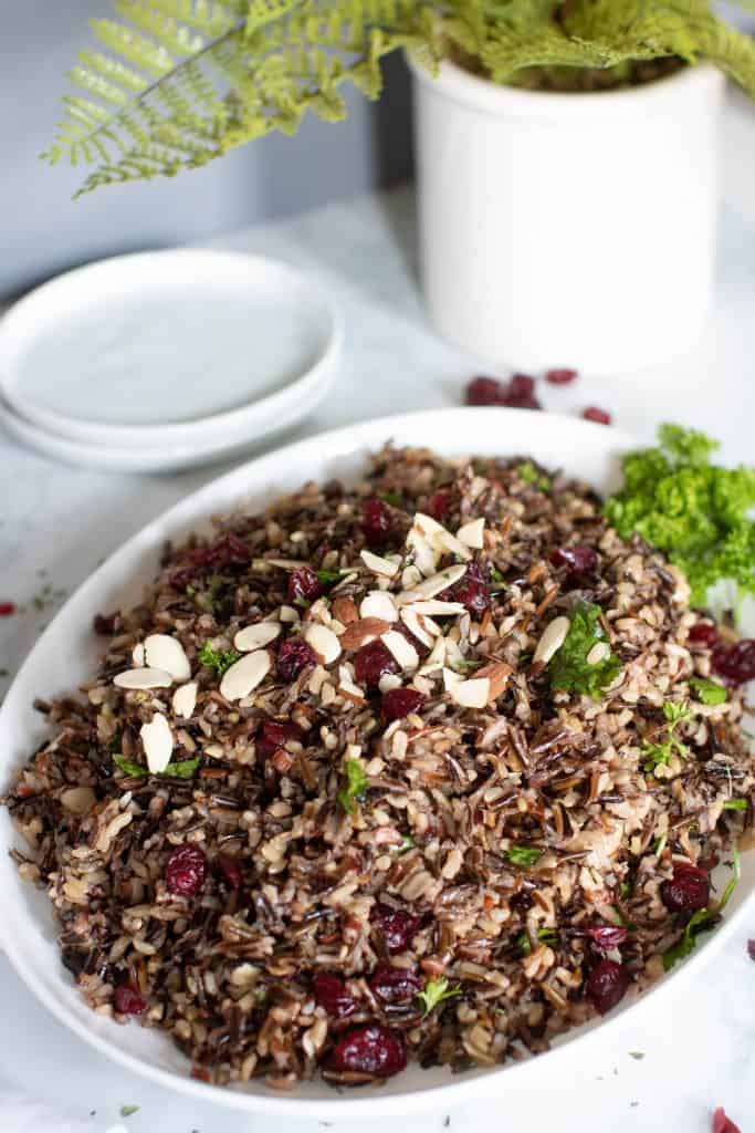 Easy Vegan Wild Rice Stuffing