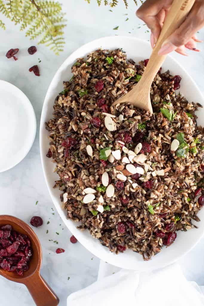 Easy Vegan Wild Rice Stuffing
