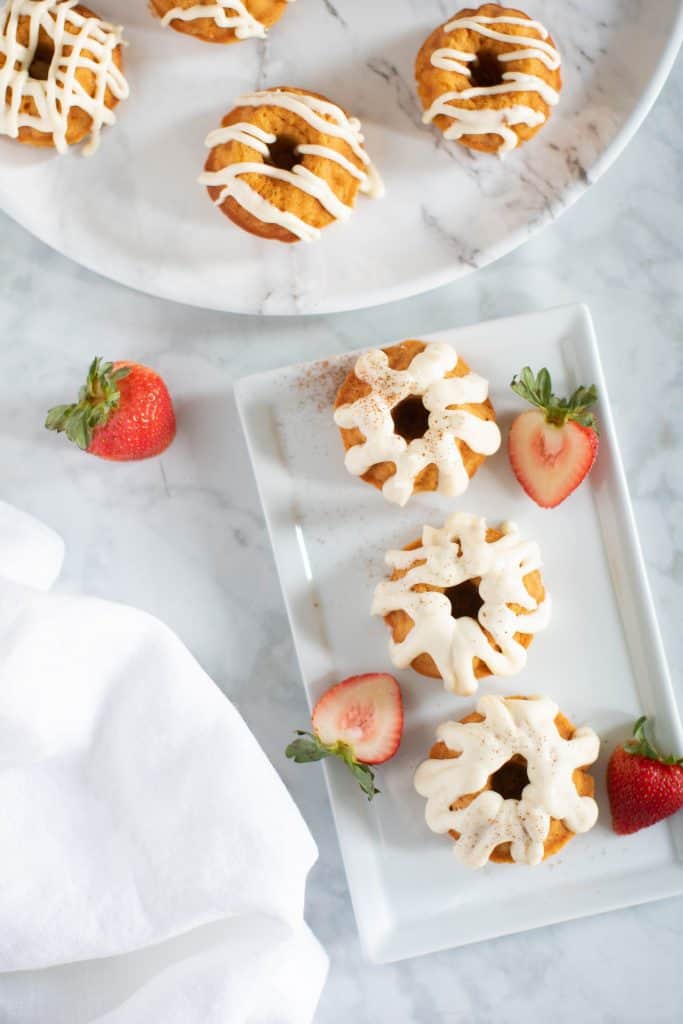 Mini Sweet Potato Bundt Cakes + Cream Cheese Frosting