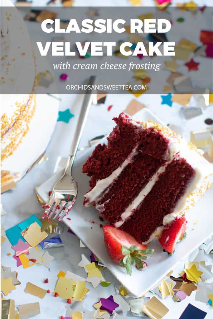 Classic Red Velvet Cake + Cream Cheese Frosting