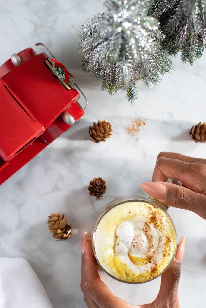 Vegan Chai Tea Latte with Turmeric