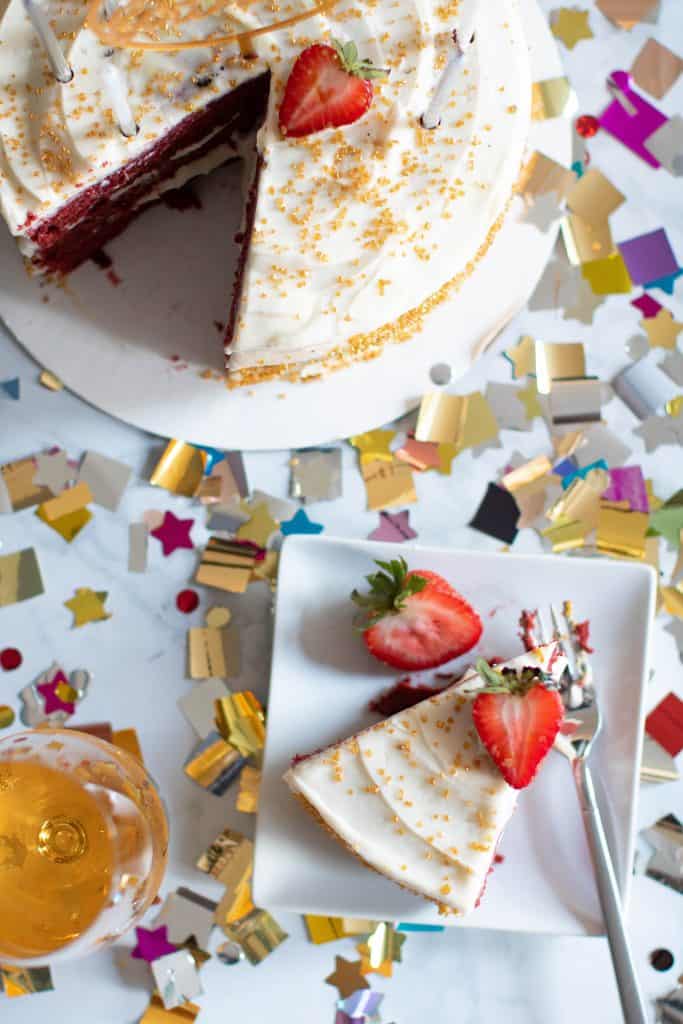 Classic Red Velvet Cake + Cream Cheese Frosting