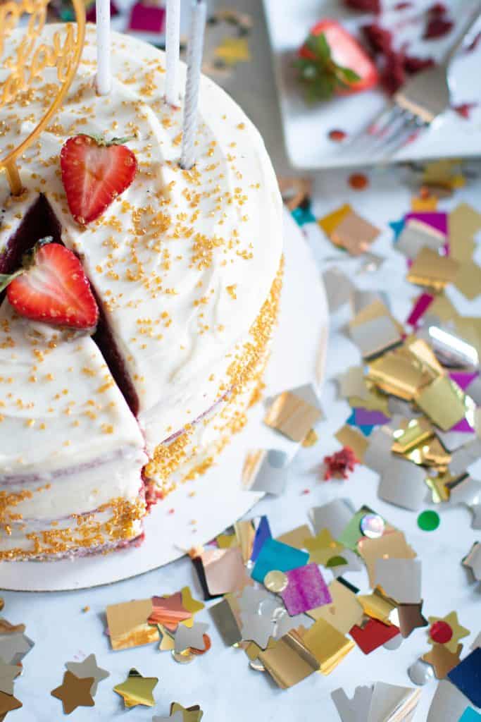 Classic Red Velvet Cake + Cream Cheese Frosting