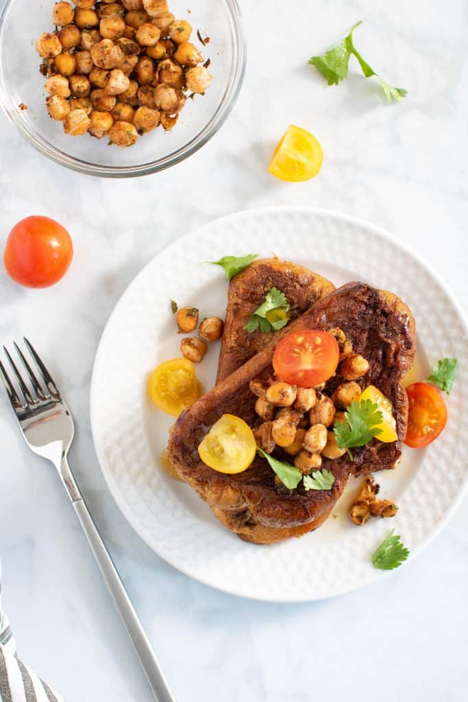 Savory Cinnamon French Toast + Cajun Chickpea