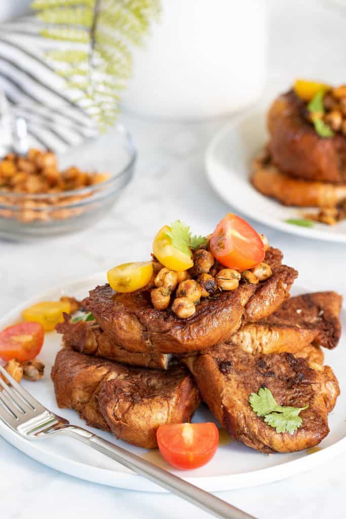 Savory Cinnamon French Toast + Cajun Chickpea