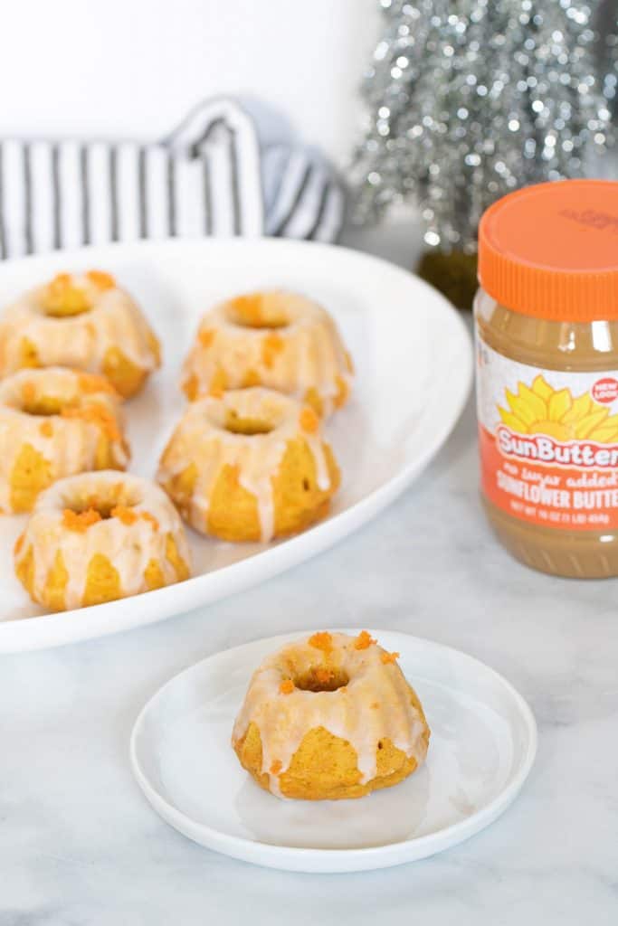 Mini Carrot SunButter Bundt Cakes