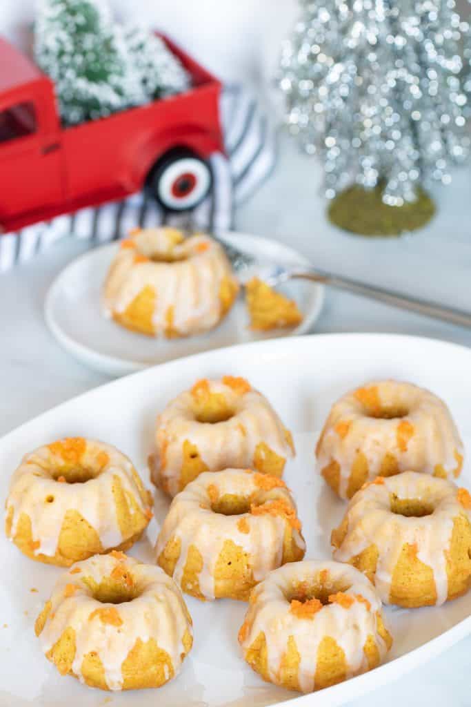 Mini Carrot SunButter Bundt Cakes