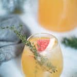 Honey Grapefruit Pineapple Thyme Mocktail