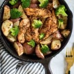 Skillet Maple Rosemary Chicken + Potatoes
