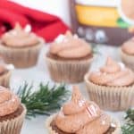 Best Keto Chocolate + Peppermint Cupcakes