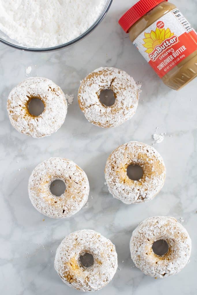 Easy Baked Pumpkin Sunflower Butter Donuts