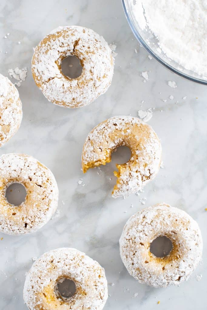 Easy Baked Pumpkin Sunflower Butter Donuts