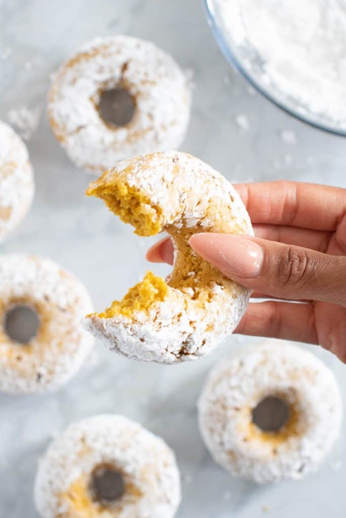 Easy Baked Pumpkin Sunflower Butter Donuts