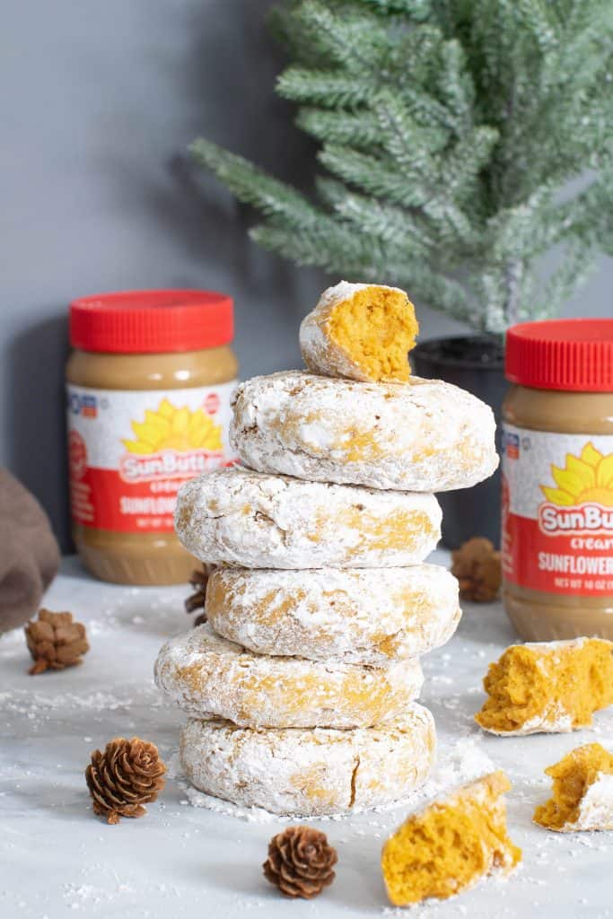 Easy Baked Pumpkin Sunflower Butter Donuts