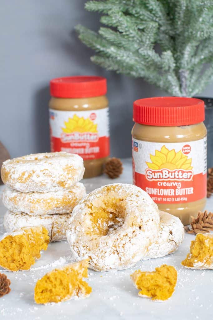 Easy Baked Pumpkin Sunflower Butter Donuts