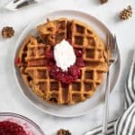 Easy Vegan Gluten-Free Gingerbread Waffles