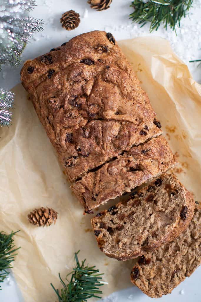 Vegan Homemade Cinnamon Raisin Bread