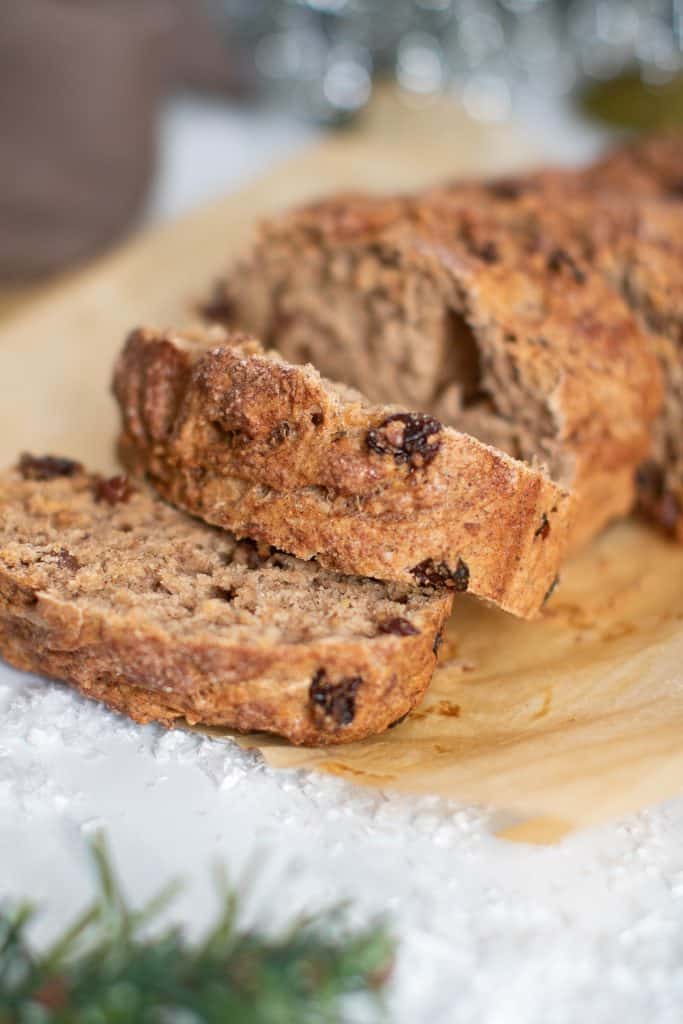 Vegan Homemade Cinnamon Raisin Bread