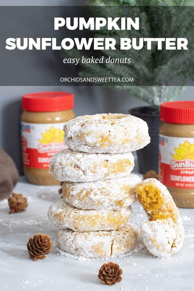 Easy Baked Pumpkin Sunflower Butter Donuts