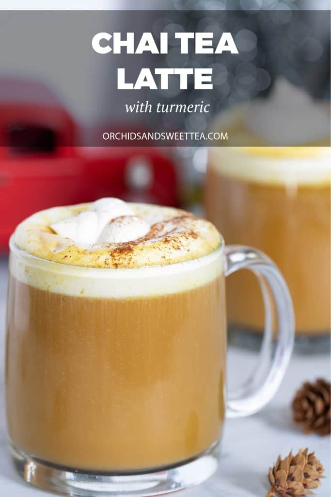 Vegan Chai Tea Latte with Turmeric