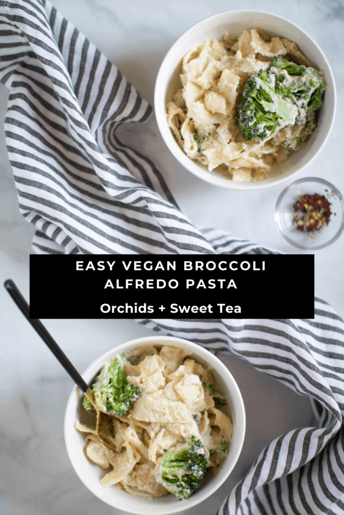 Easy Vegan Broccoli Alfredo Pasta
