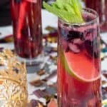 Blueberry Ginger Lime New Year's Mocktails