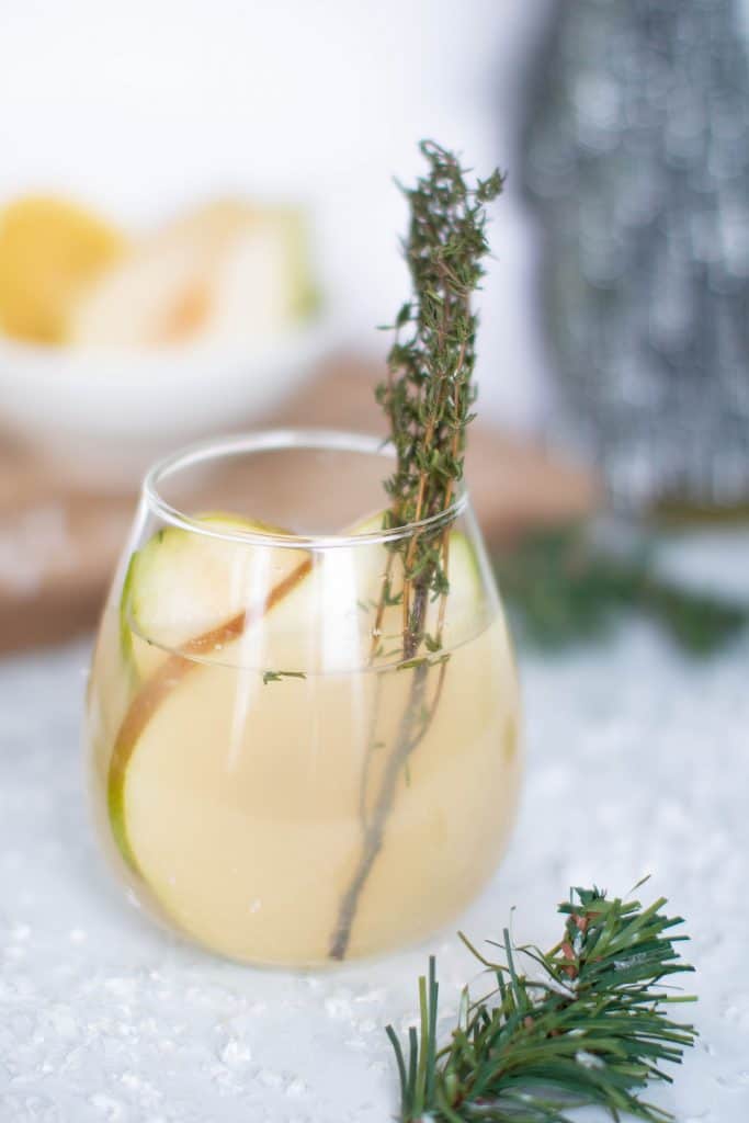 Pear Ginger Lemon + Thyme Drink