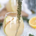 Pear Ginger Lemon + Thyme Drink