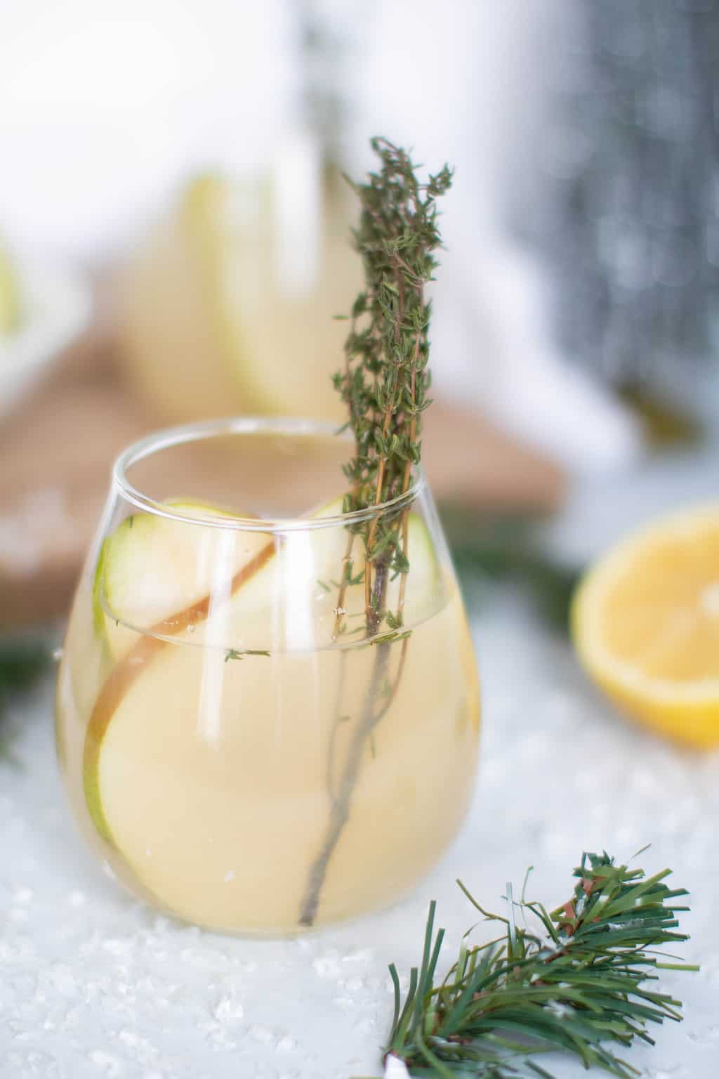 Pear Ginger Lemon + Thyme Drink