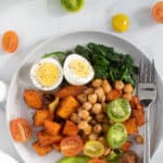 Savory Chickpea Veggie Breakfast Salad