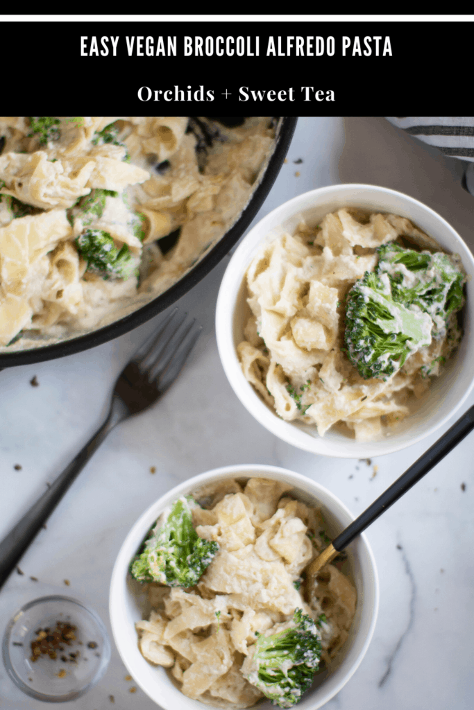 Easy Vegan Broccoli Alfredo Pasta
