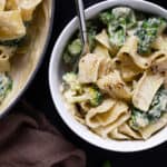 Easy Vegan Broccoli Alfredo Pasta
